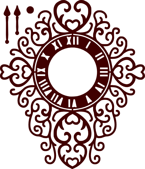 Misc, Personal Use, Clock Tl, - Tattered Lace Die Counting The Moments (564x658)