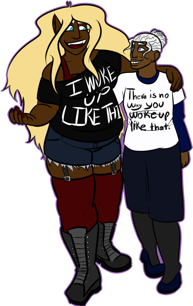 Girlfriends - Digital Art (725x1024)