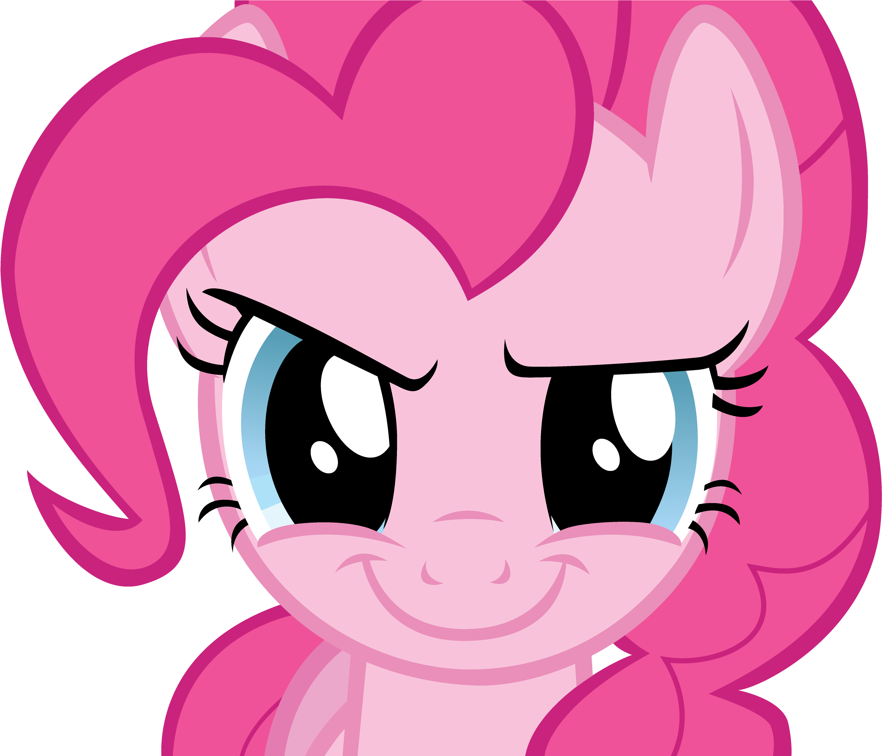 Pinkie Pie Face Hair Pink Nose Red Cartoon Facial Expression - Little Pony Friendship Is Magic (3382x2513)