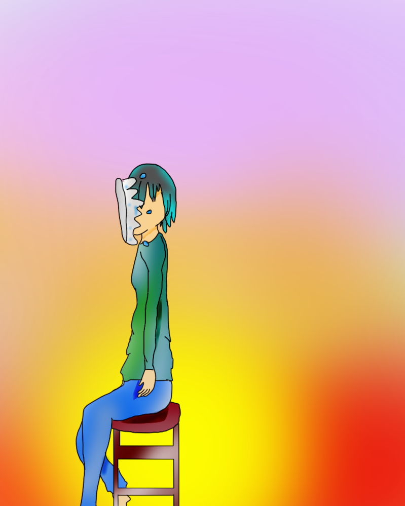 Pie Face By Theelfdruid - Sitting (799x999)