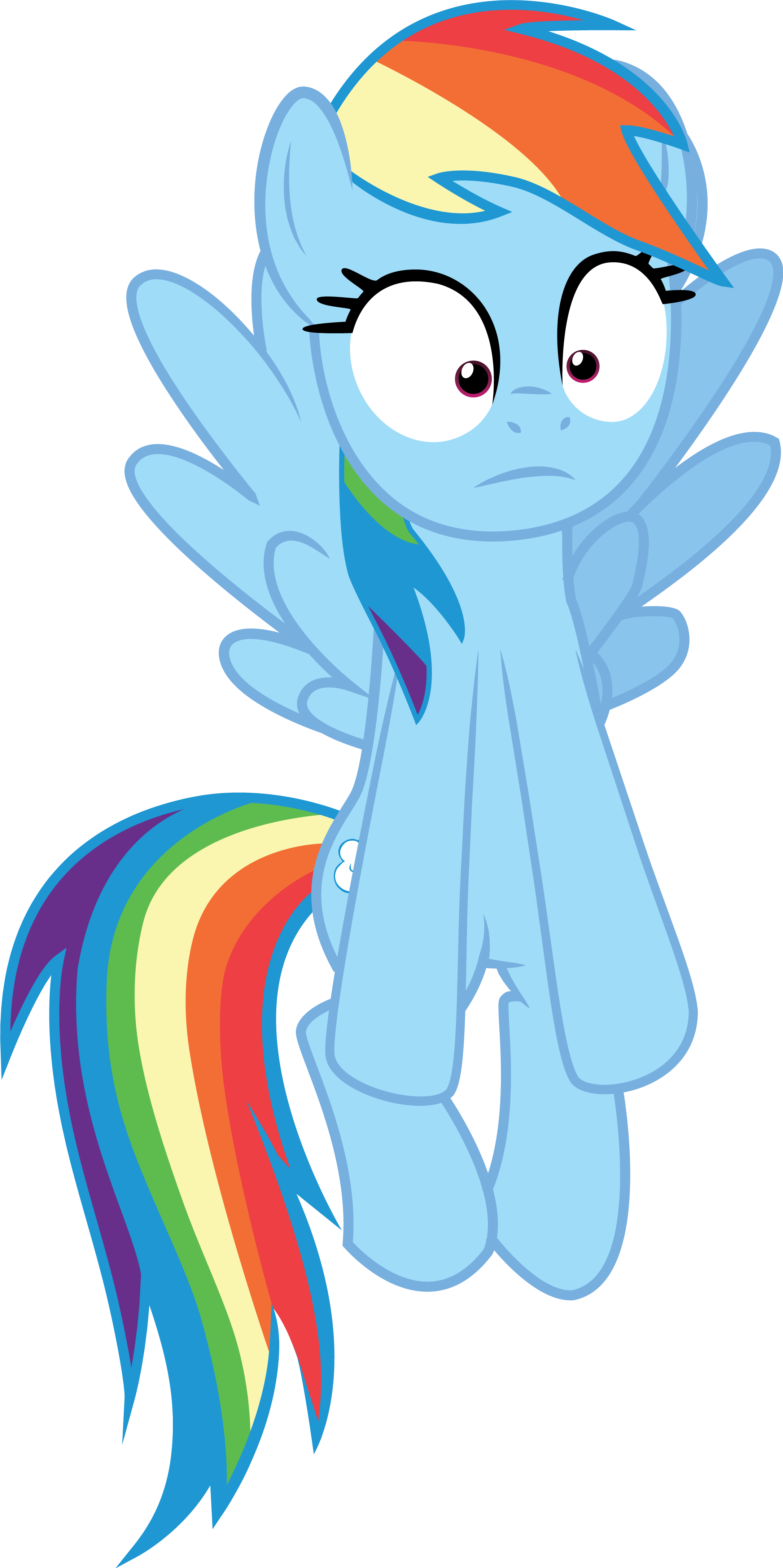 Source - Rainbow Dash Flying Suprised (2170x4346)