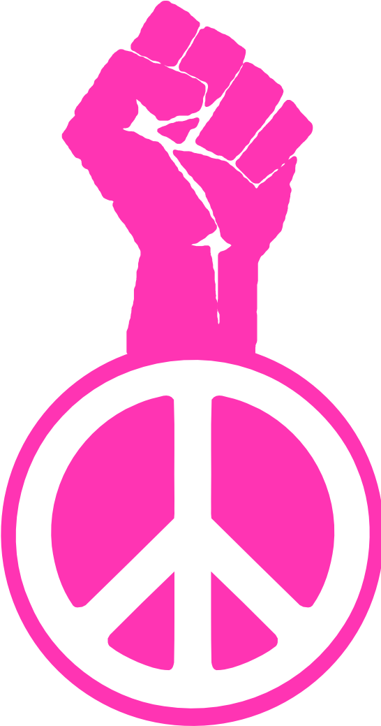 Peace Sign Clipart Logo - Fist Peace Sign (555x1044)