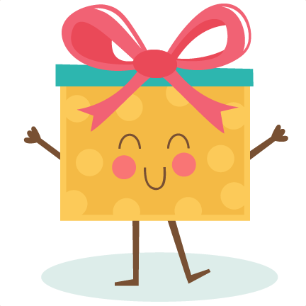 Happy Birthday Present Svg Cutting File For Scrapbooking - Miss Kate Cuttables Birthday (432x432)