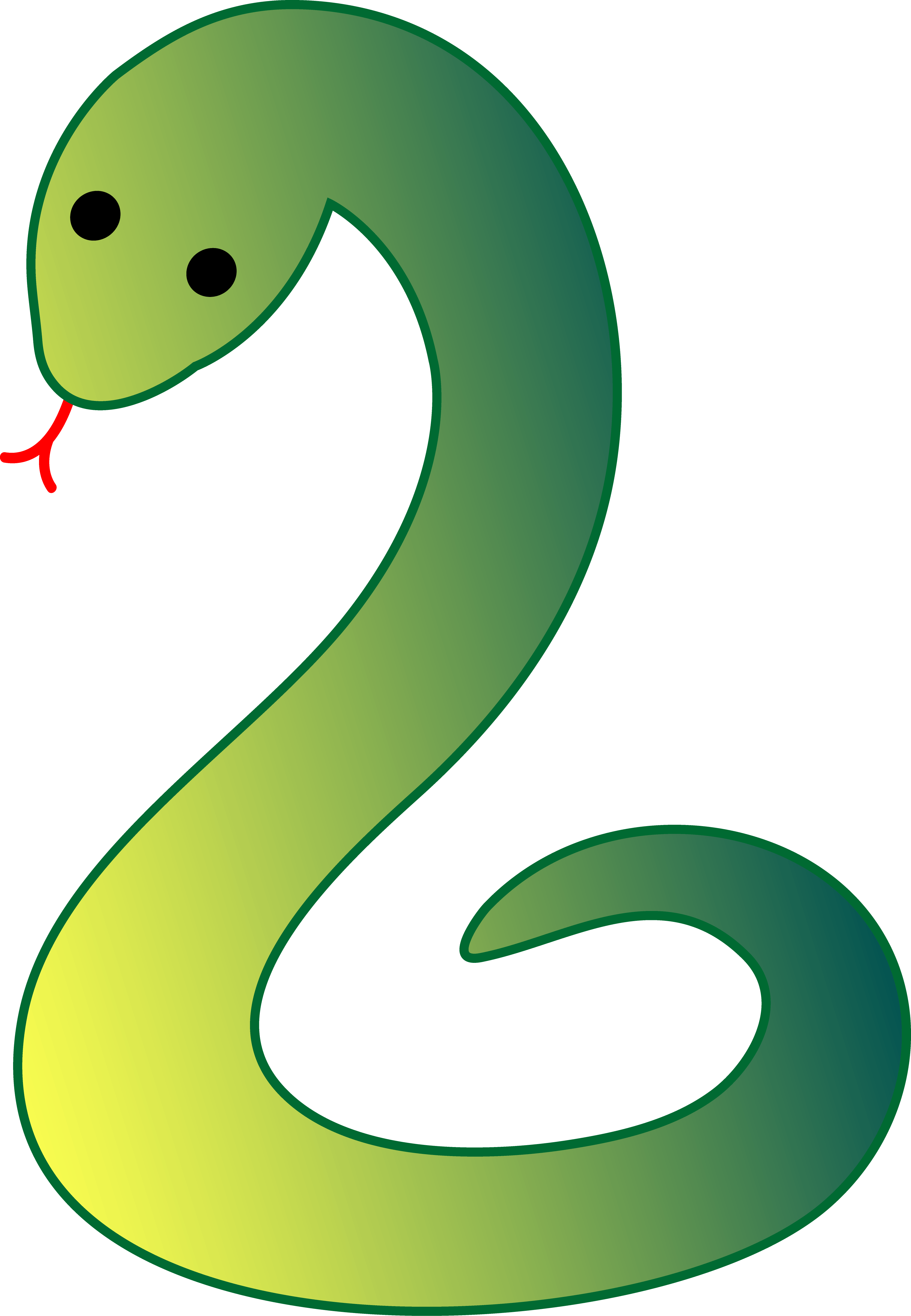 Straight Snake Clipart 3 By John - Snake Clipart (3338x4822)
