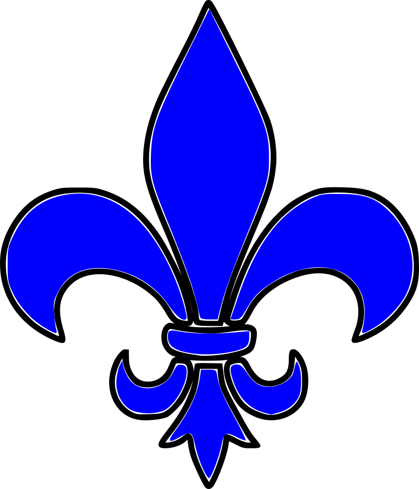 Fleur De Lis Canada Stencil - Flor De Lis Vetor (814x950)