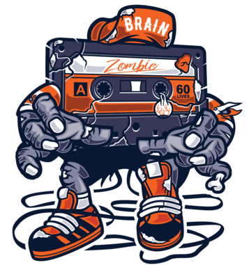 Zombie Cassette Drawstring Bag (500x500)