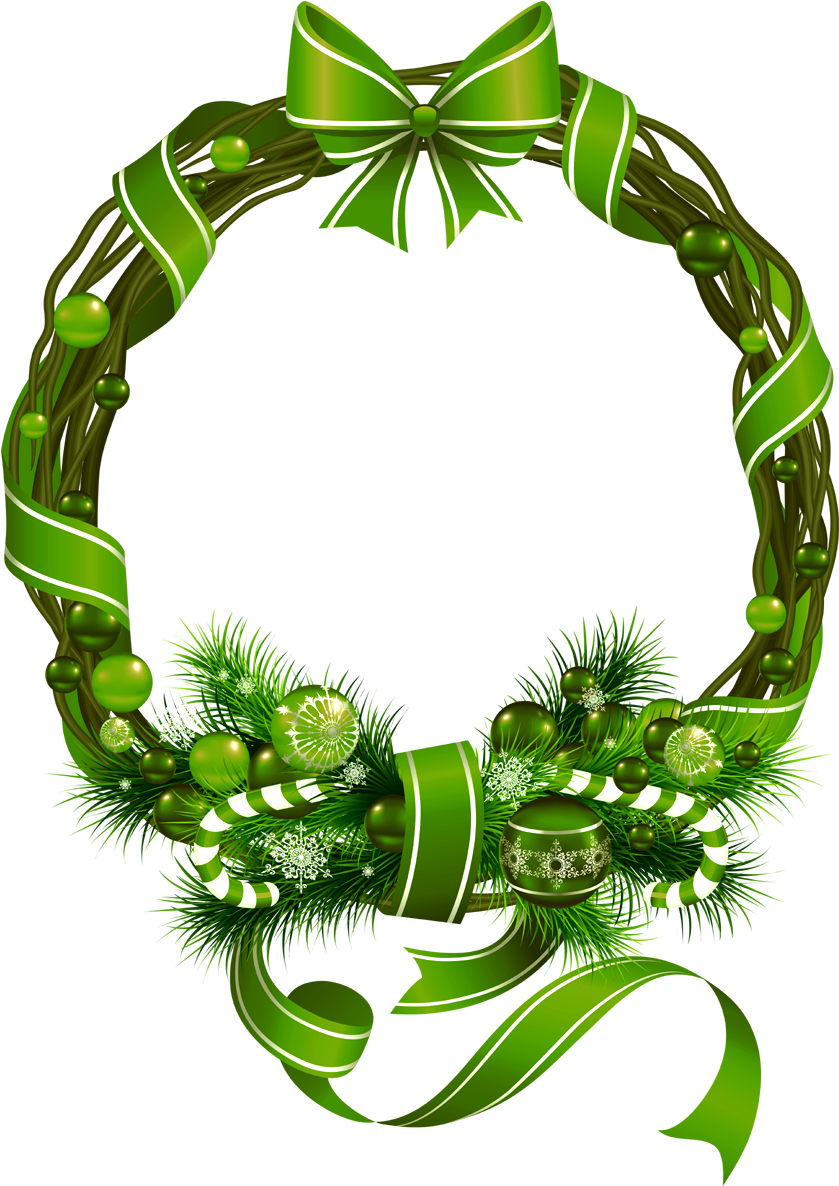 Round Christmas Ribbon - Wreath Merry Christmas Png (1200x1200)