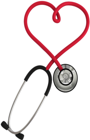Nurse - Heart Stethoscope Png (300x450)
