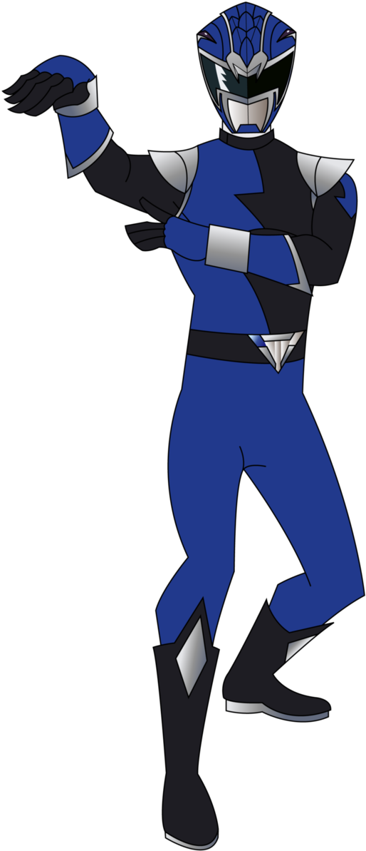 Hyperforce Blue Ranger By Riderb0y On Deviantart - Power Rangers Hyperforce Blue (629x1271)