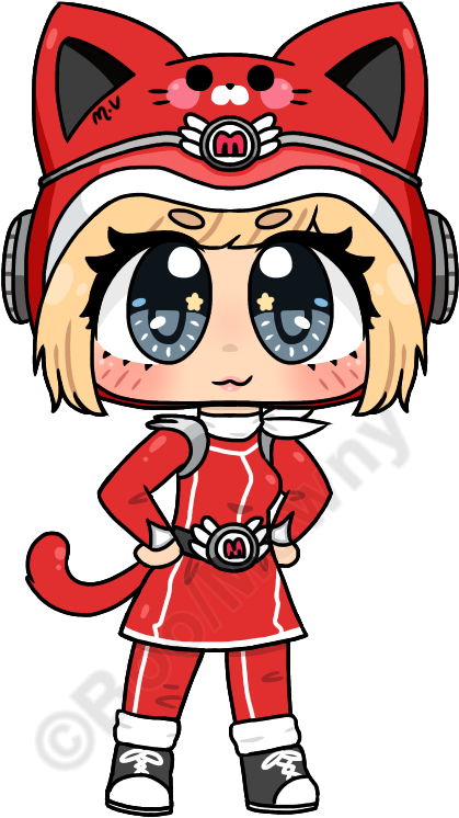 Power Cat Boo By Mewny - Cartoon (605x778)