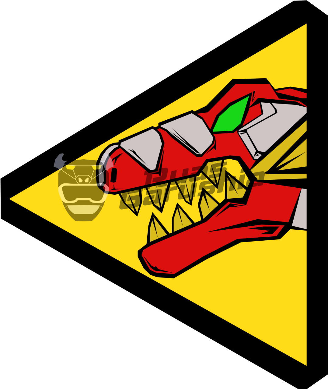 Dino Cargador, Tyrannozord - Power Rangers Dominus Rex (1280x1280)