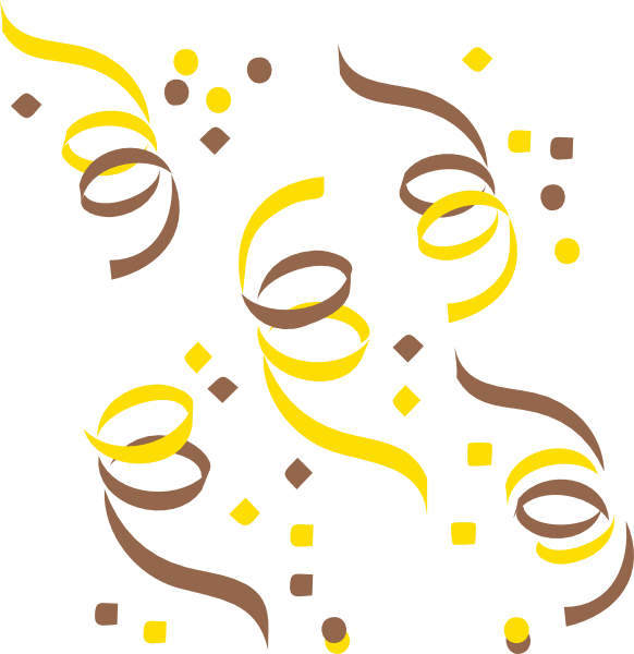 Free Confetti Vector Png - Black Confetti Clip Art (582x600)
