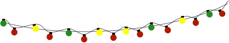 Medium Size Of Christmas Light Clipart Free String - String Of Christmas Lights Transparent (728x364)