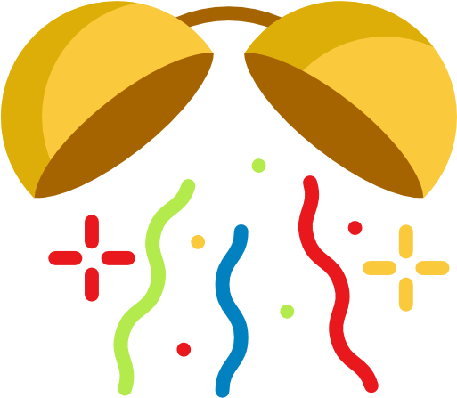 Confetti Free Icon - Confetti Free Icon (512x512)