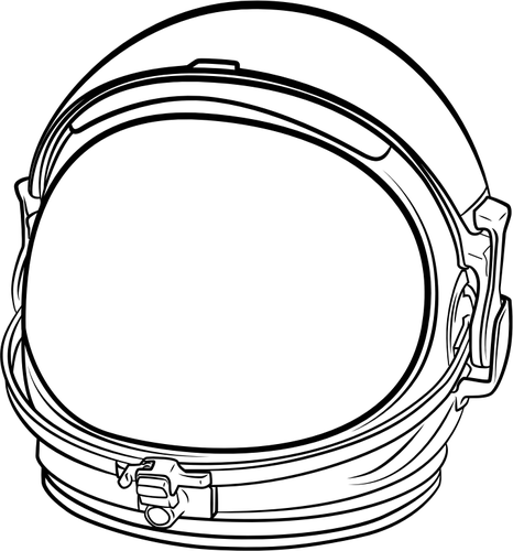 Astronauts Drawing - Astronaut Helmet Png (466x500)