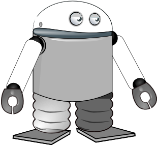 Droid Black White Line Art 41 - Free Apps For Android (333x471)