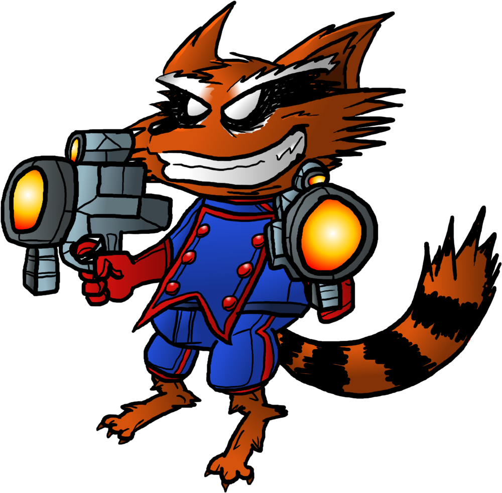 Rocket Raccoon By Spizzlelep Rocket Raccoon By Spizzlelep - Cartoon (1024x1010)