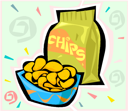 Potato Chips Clip Art (526x456)