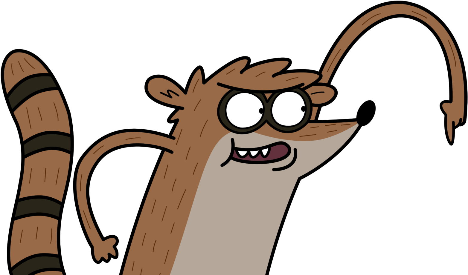 In Your Face - Rigby Regular Show Png.