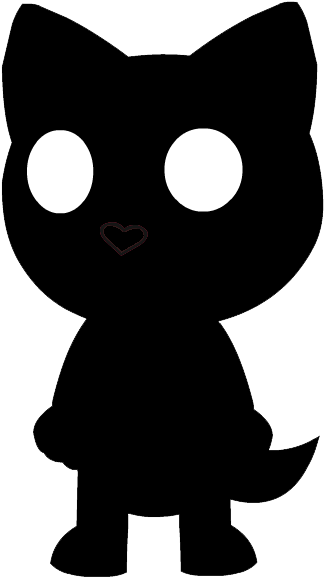 [gift] Meco The Shadow Cat By Sarey-raccoon - Black Cat (433x604)