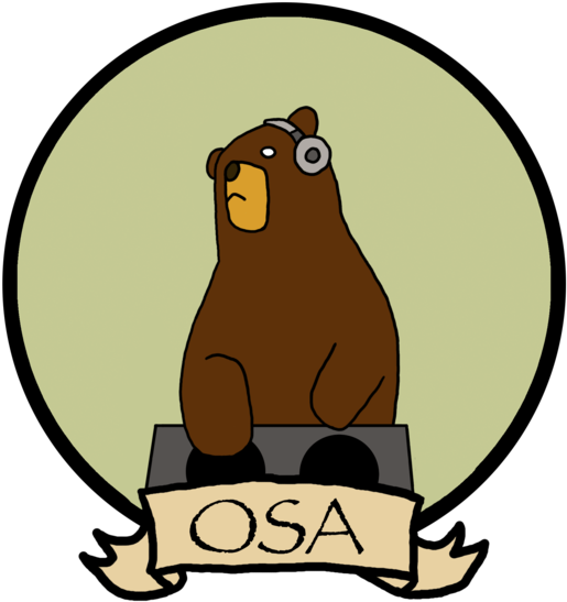Osa Turntable Bear By Blue-2 - Afripads (600x579)