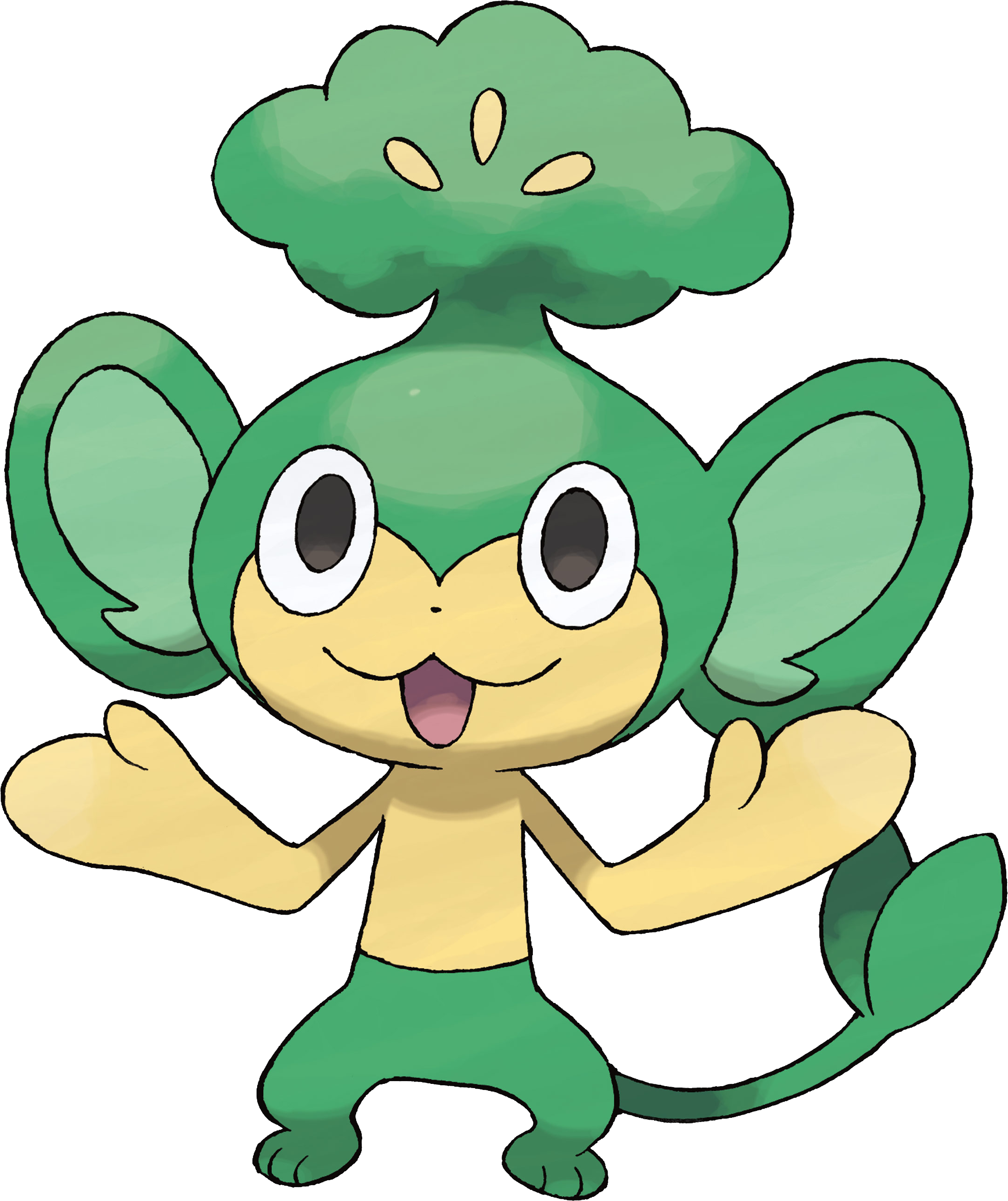 Vignette Pour La Version Du 2 Novembre 2014 À - Pokemon Black And White Pansage (2168x2584)