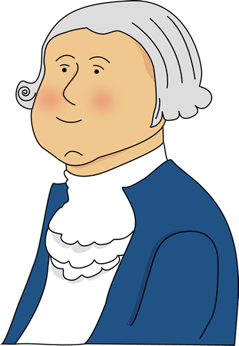 Presidents Clipart Cute - Geroge Washington Clip Art (346x500)