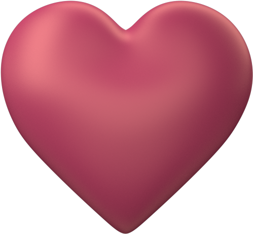 Heart D Puff Peach Transparent Background Free Images - Transparent Background Heart Jpeg (640x480)