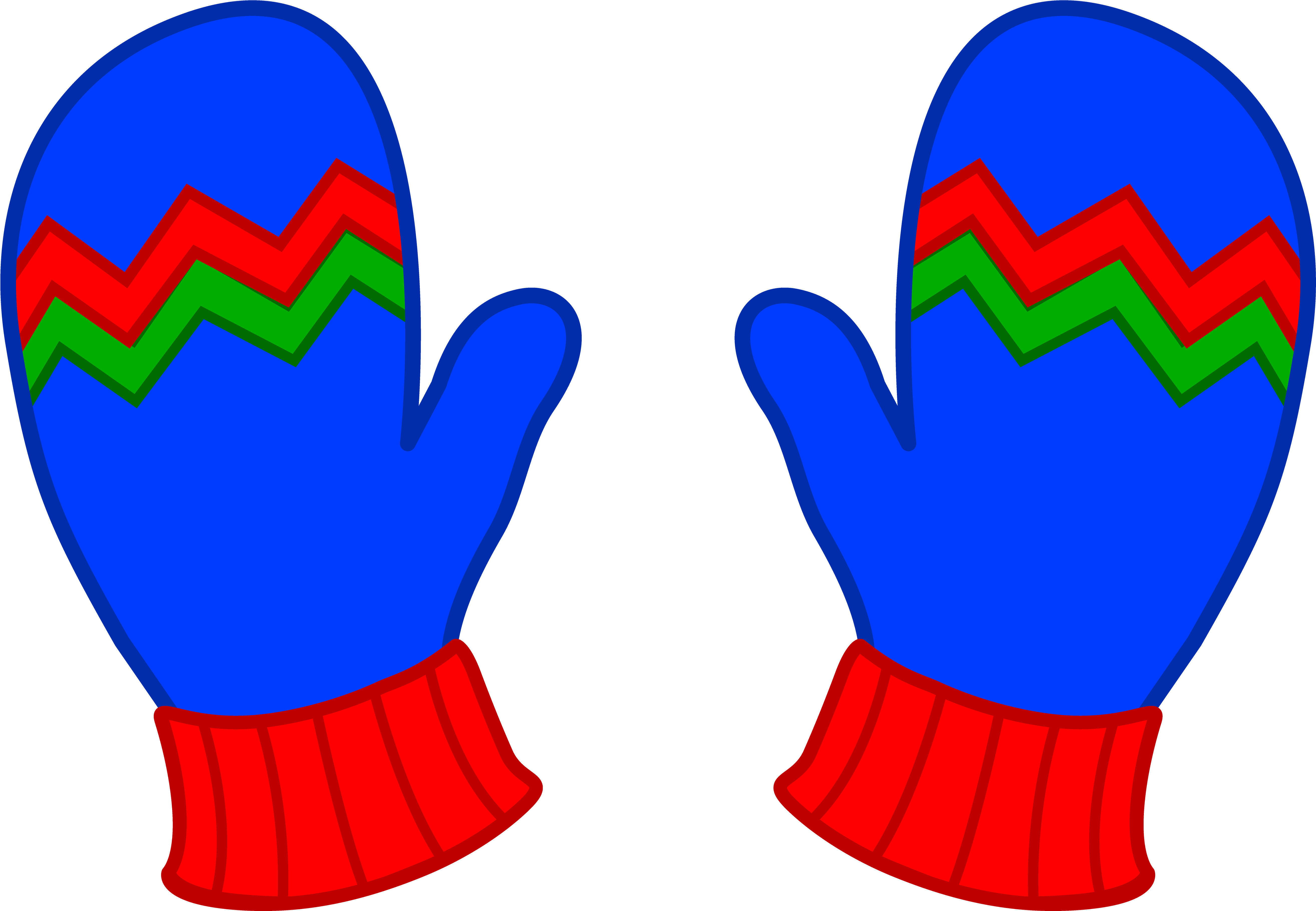 Trends For Kid Jacket Clipart - Mittens Clipart (5531x3695)