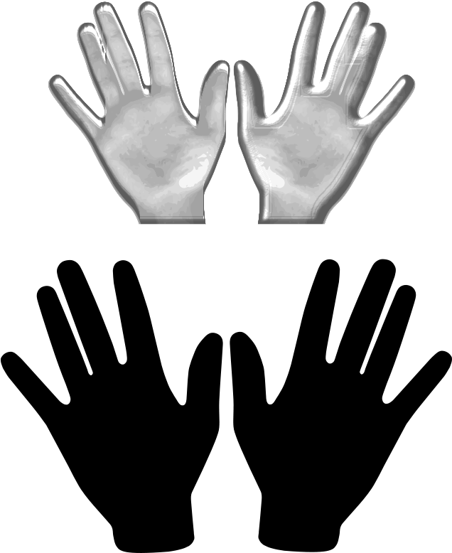 Praying Hands Clip Art Car Pictures - Two Praying Hands Vector (636x778)