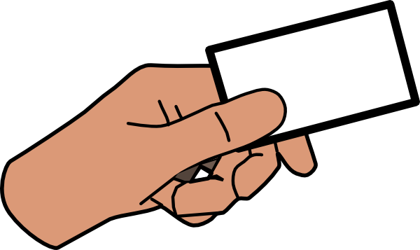 Cartoon Hand Card Clip Art - White People Race Card (600x357)