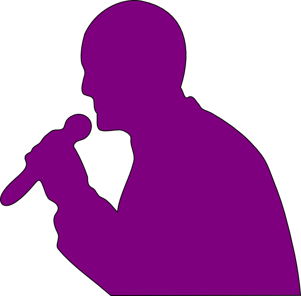 Singing Man Hi Clipart - Microphone Png (600x590)
