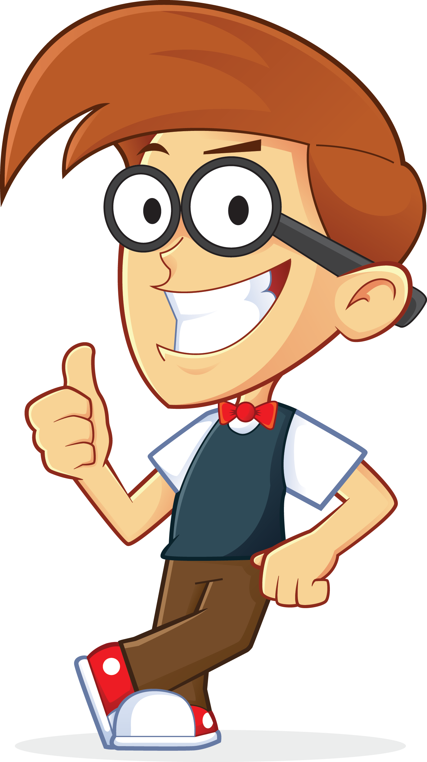 Geek Girl Nerd Cartoon Clip Art - Geek Girl Nerd Cartoon Clip Art (1376x2451)