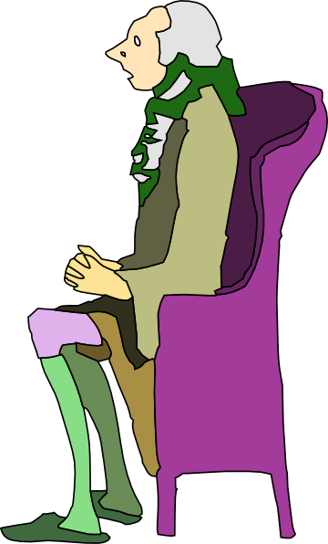 Cartoon Man Sitting On A Chair (360x596)