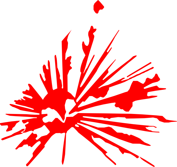 Animated Explosion Clip Art Clipart - Red Explosion Clipart (600x567)