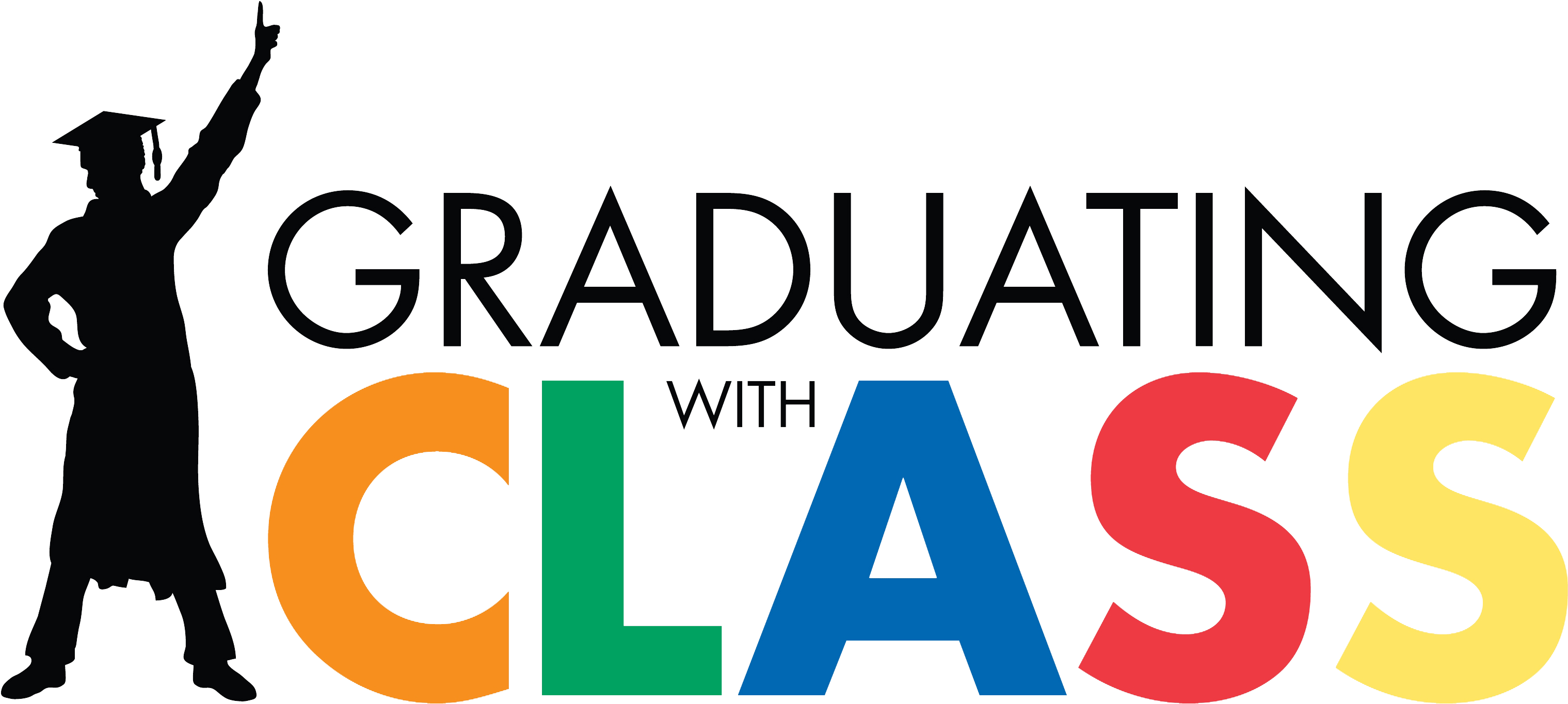 Graduating With Class Logo Transparent Background - Class Of 2018 Transparent Background (3586x1716)