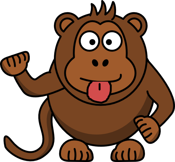 Cheeky Monkey Pictures Cartoon (600x555)
