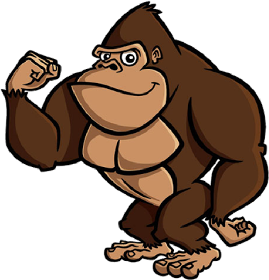 Brown Gorilla Pictures - Gorilla Cartoon Transparent Background (400x400)