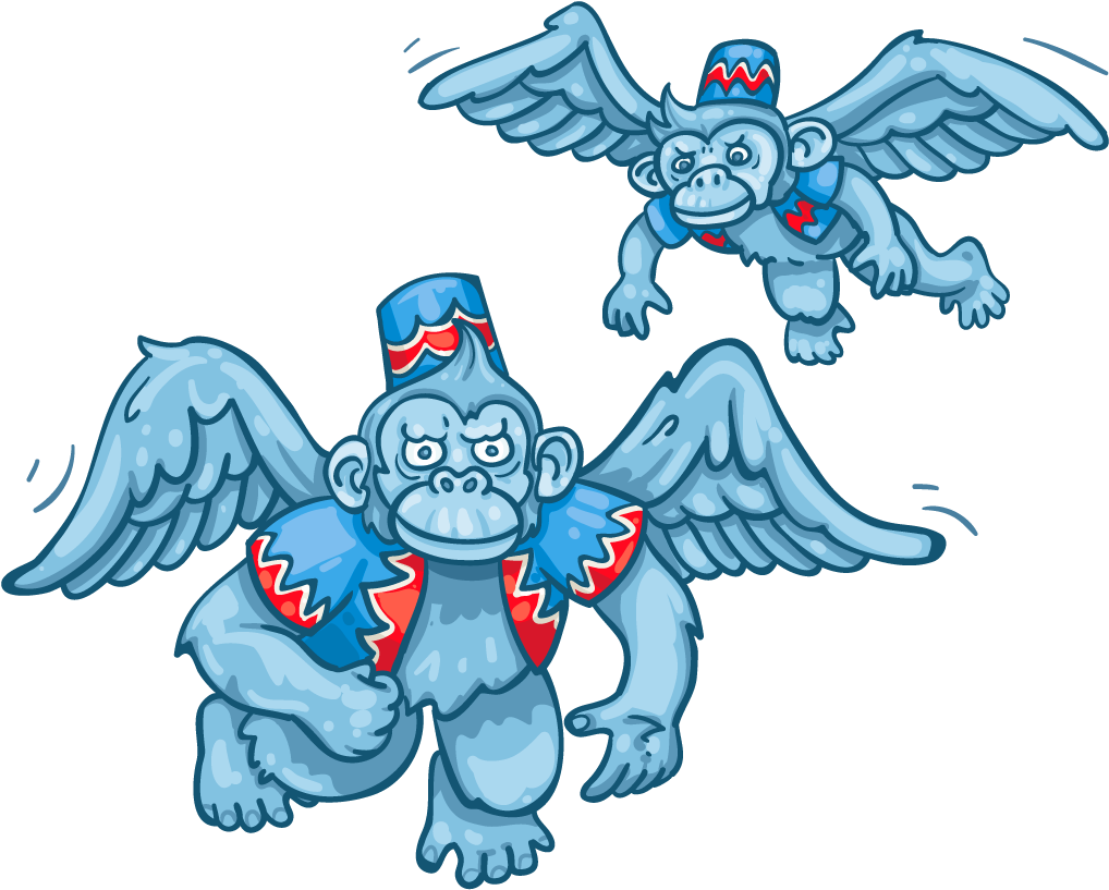 Flying Monkey Clip Art - Flying Monkey Clip Art (1024x1024)