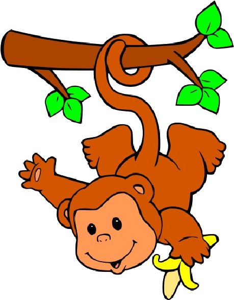 Funny Cartoon Clip Art Related Keywords & Suggestions - Hd Monkey Hanging Cartoon (600x600)