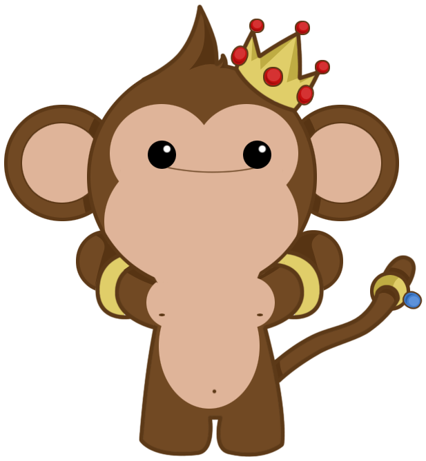 Rich Monkey By Bluebubble-l On Clipart Library - Rich Monkey Cartoon (746x842)