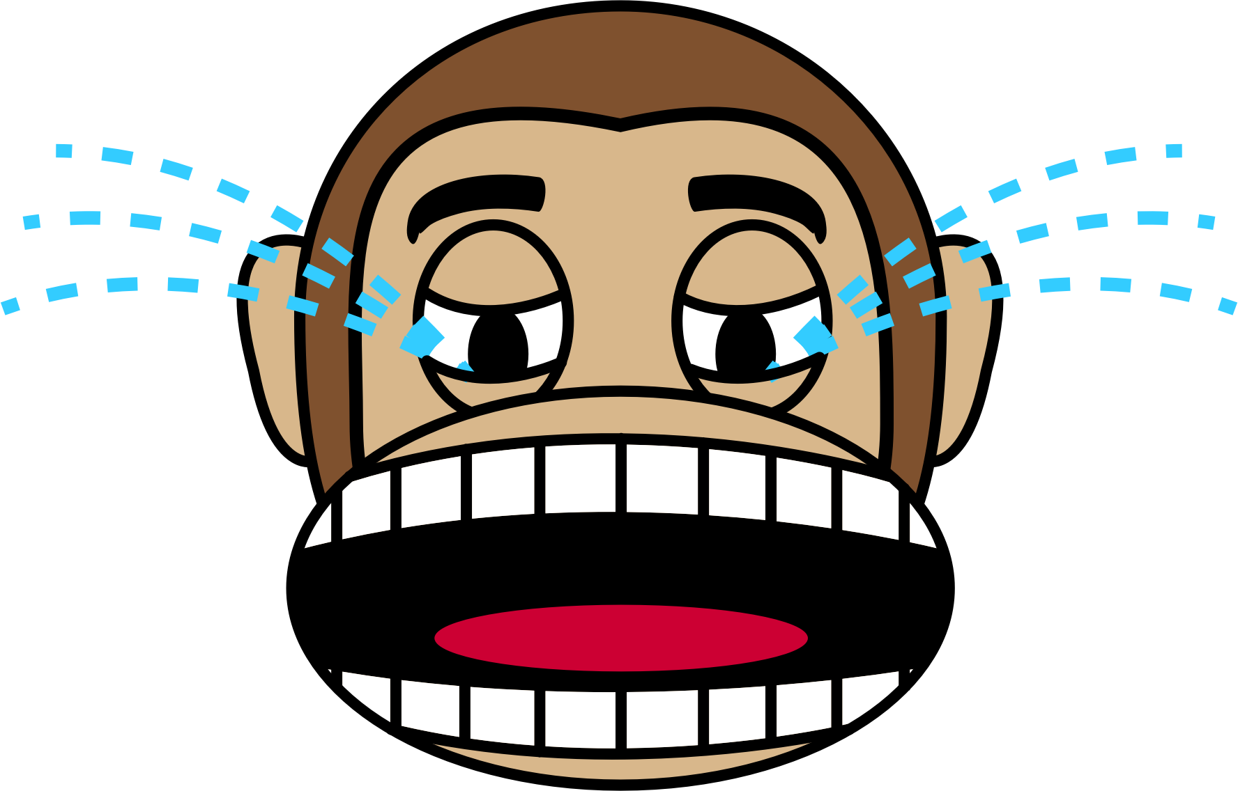 Big Image - Crying Monkey Emoji (1776x1136)