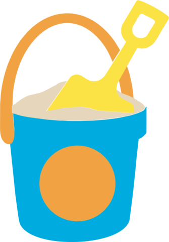 Beach Bucket With Monogram - Beach (335x480)