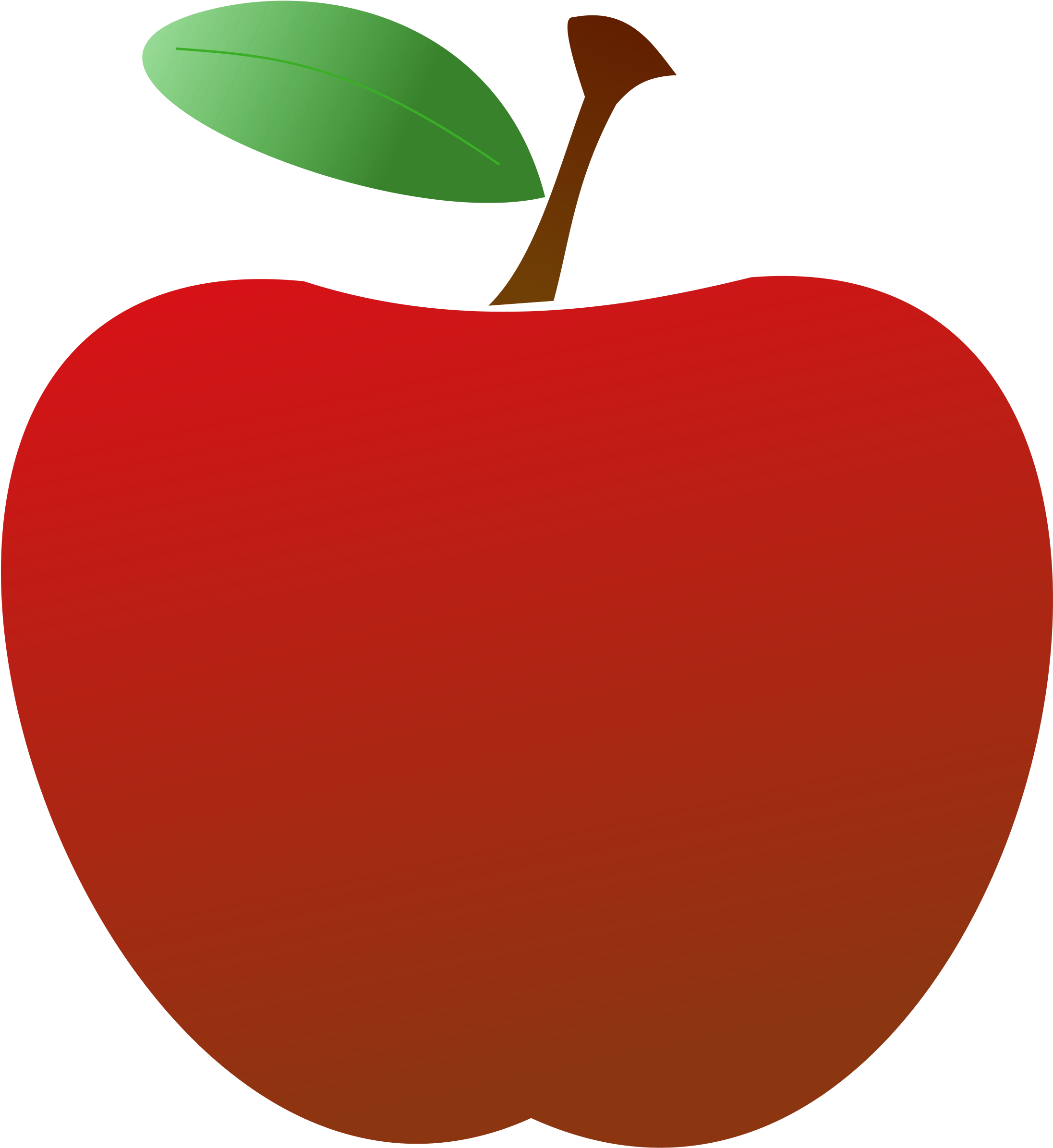Teacher Apple Clipart Clipart Panda - Transparent Background Apple Clip Art (2201x2400)