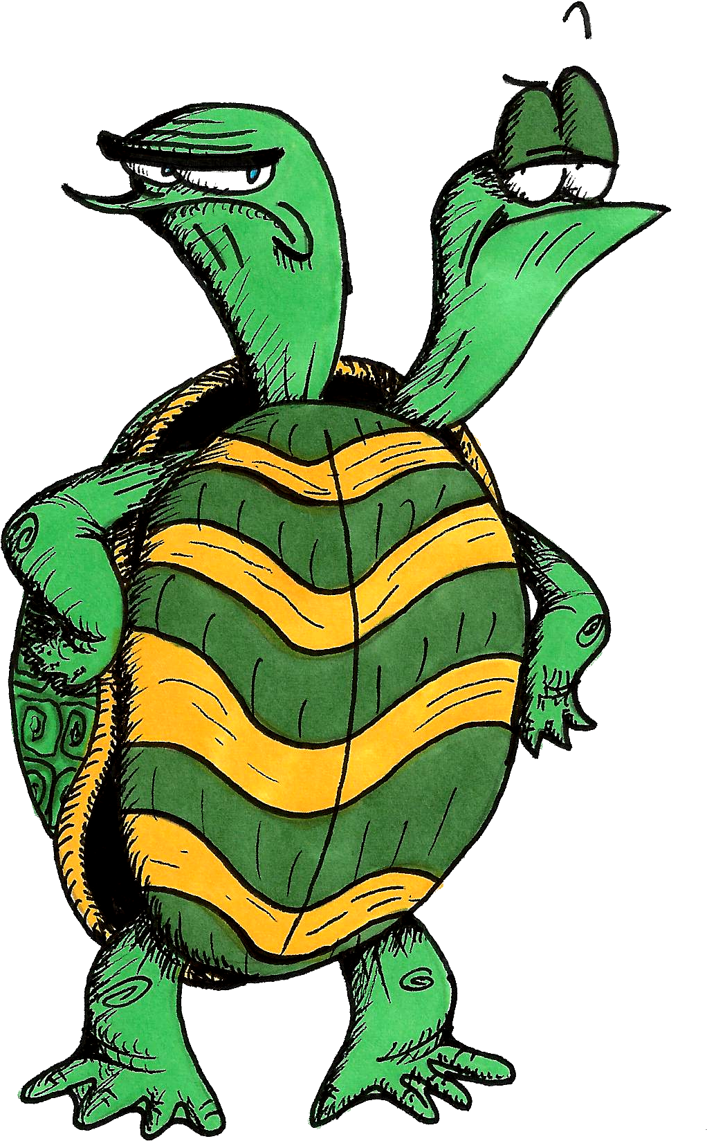 Snapping Turtle Cartoon Clipart - Clip Art (1300x1906)