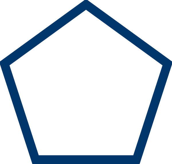 Pentagon Svg Clip Arts 600 X 572 Px - Letter N (600x572)