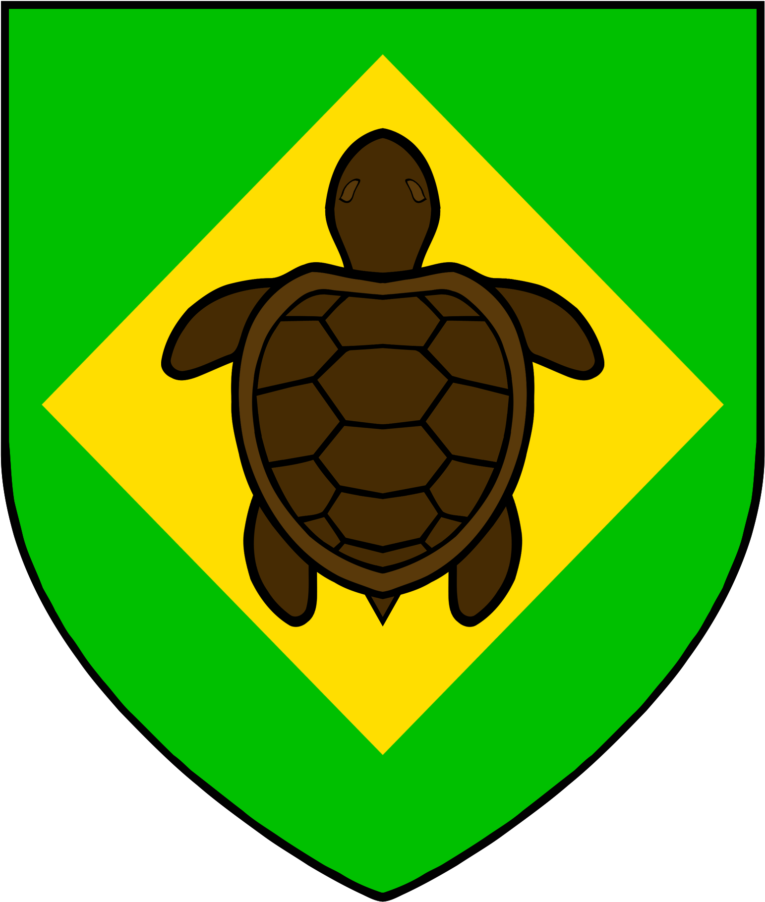 House Tudbury - Turtle Coat Of Arms (2000x2000)