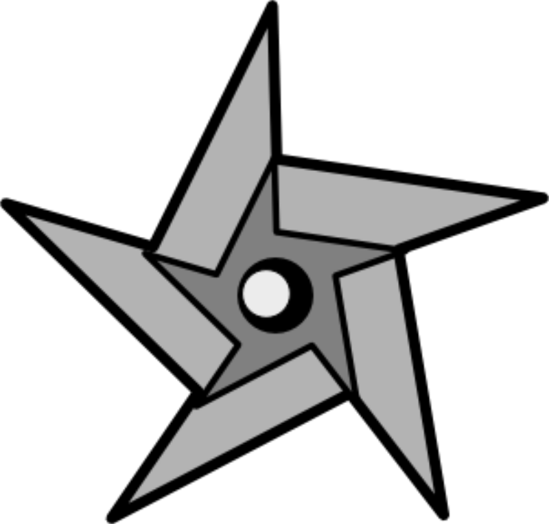 Ninja Free Images On Pixabay - Ninja Star Clip Art (800x763)