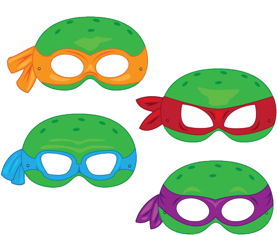 Ninja Turtles Mask Clipart By Darkadathea - Superhero Mask Template Printables (564x564)