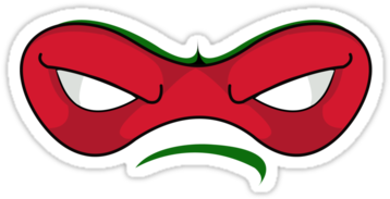 Teenage Mutant Ninja Turtle Mask Clipart - Leonardo Ninja Turtle Mask (375x360)